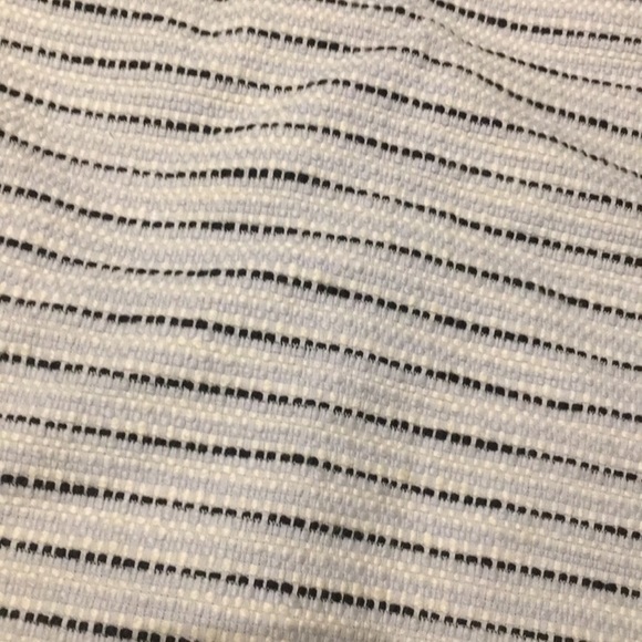 {LOFT} black and gray striped textured skirt - Picture 2 of 5